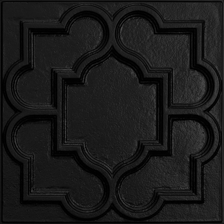 Ceilume Victorian 2ft x 2ft Black Ceiling Tile V1-VICTOR-22BKO